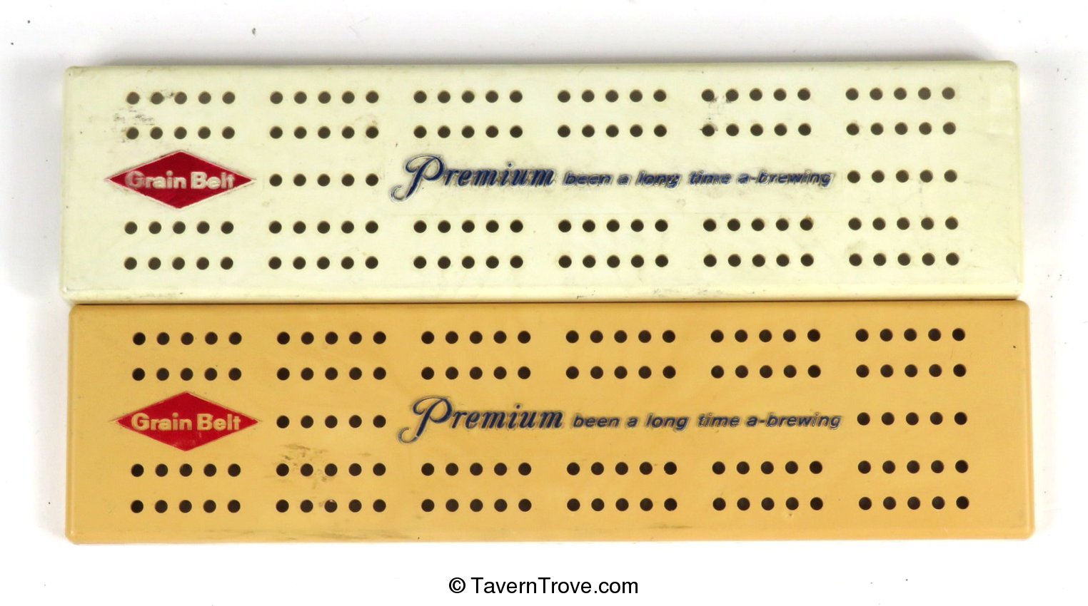 Lot of Two Grain Belt Beer Cribbage Boards
