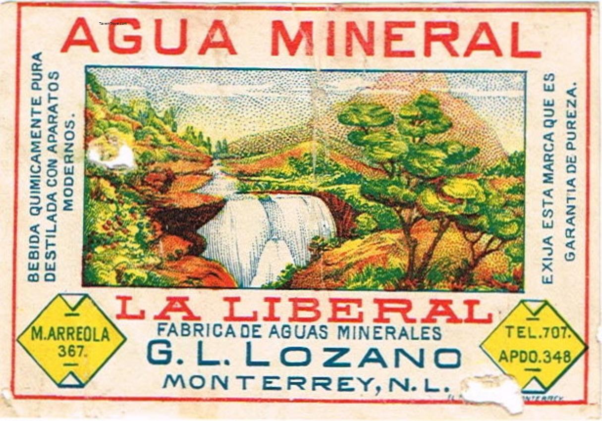 Lozano La Liberal Mineral Water Monterrey Mexico