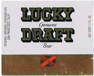 Lucky Genuine Draft Beer 