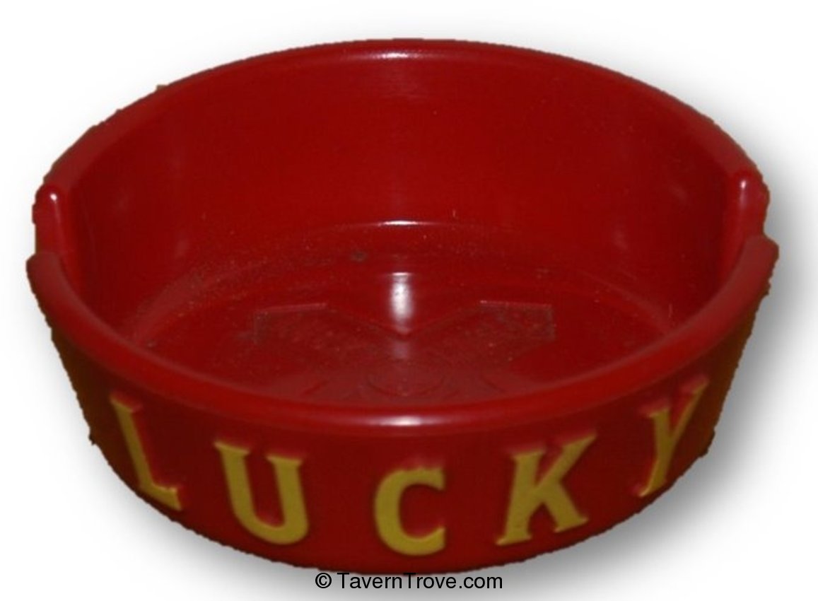 Item 78123 1944 Lucky Lager Beer Ash Tray Ceramic Ashtray