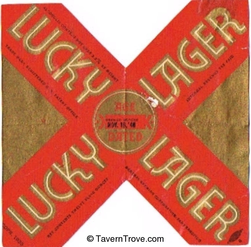 Lucky Lager Beer