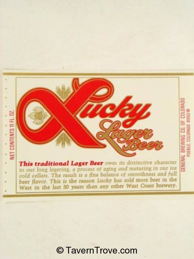 Lucky Lager Beer