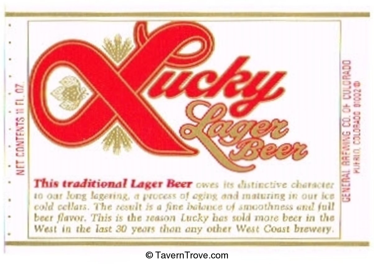 Lucky Lager Beer