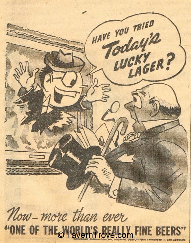 Lucky Lager Beer