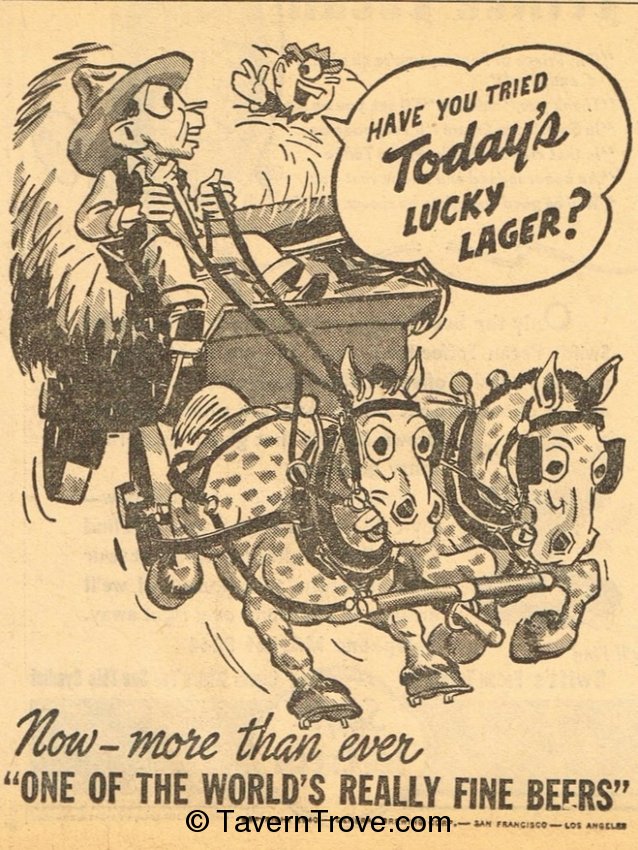 Lucky Lager Beer