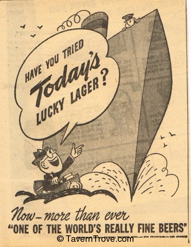 Lucky Lager Beer