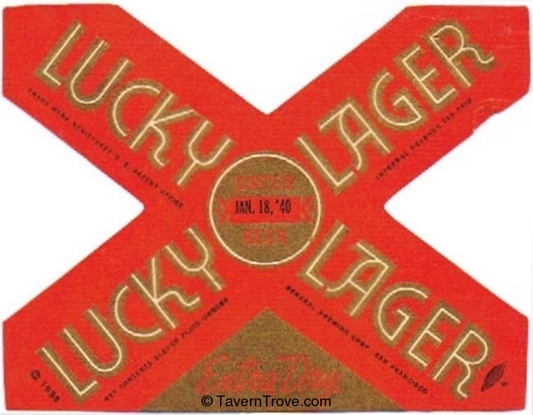 Lucky Lager Extra Dry Beer