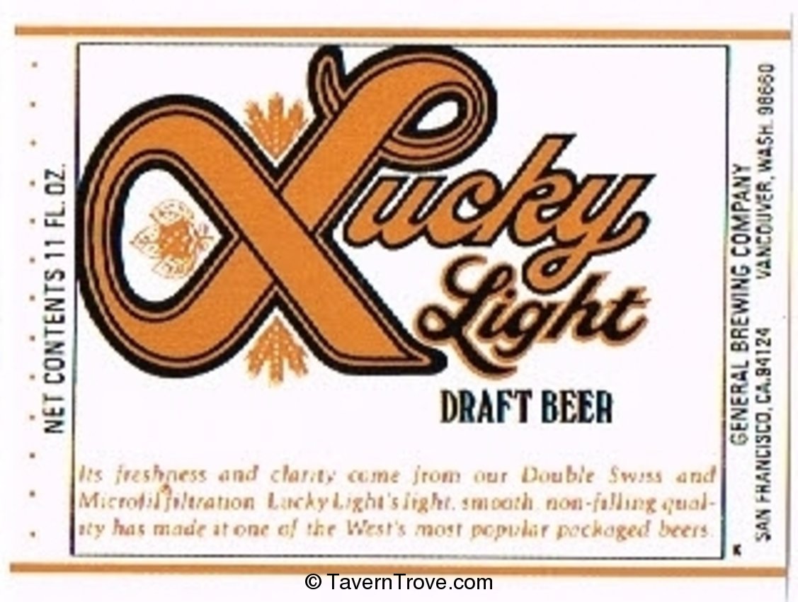 Lucky Light Draft Beer