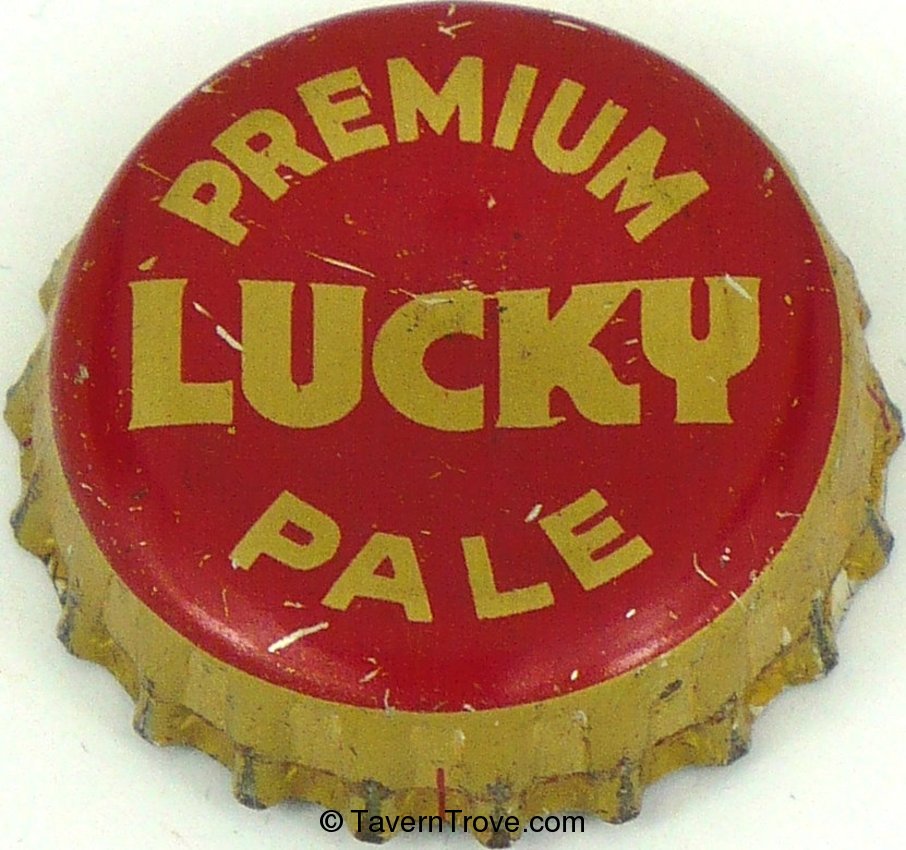 Lucky Premium Pale Beer (dull gold)