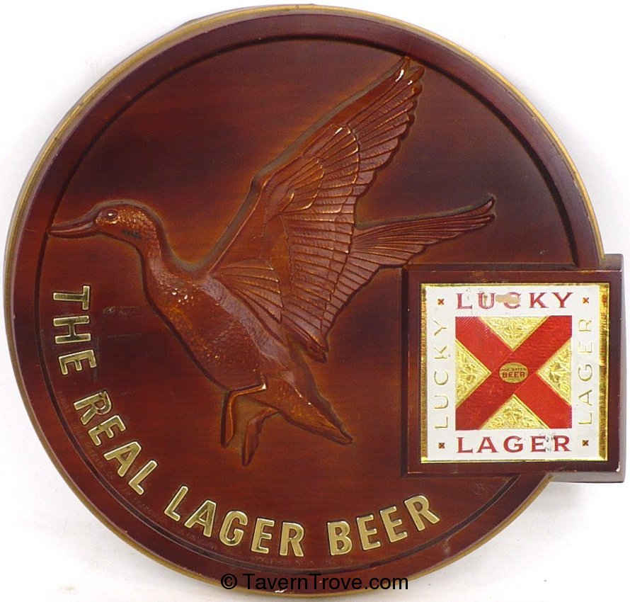 Lucky Lager Beer (duck) Vacuform Sign