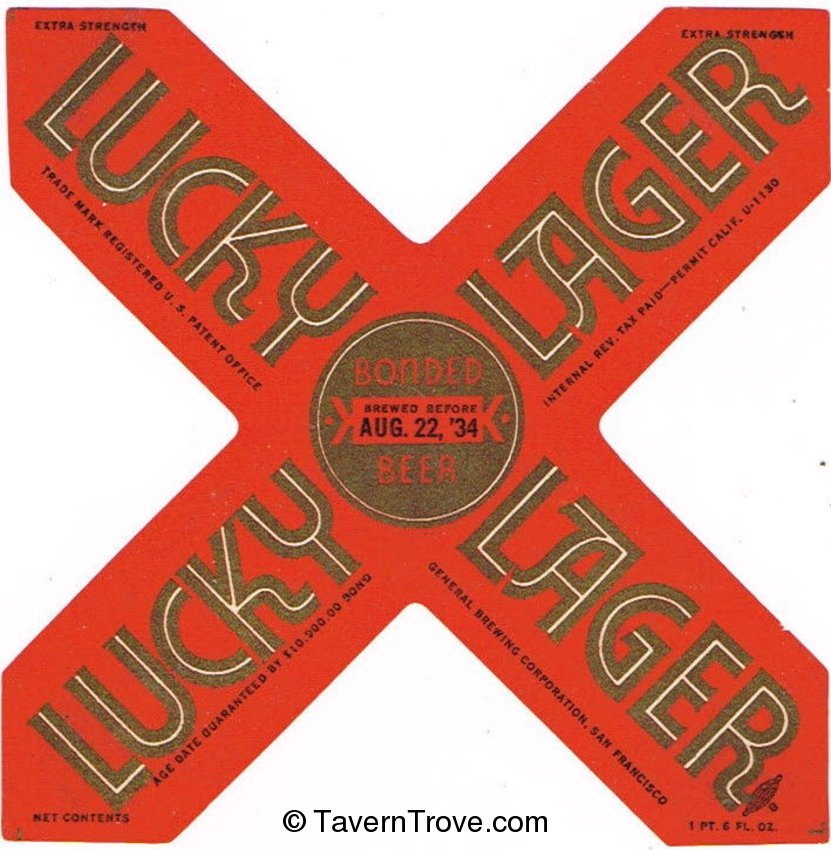 Lucky Lager Pilsener Beer