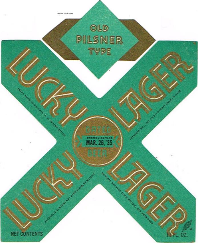Lucky Lager Pilsener Beer
