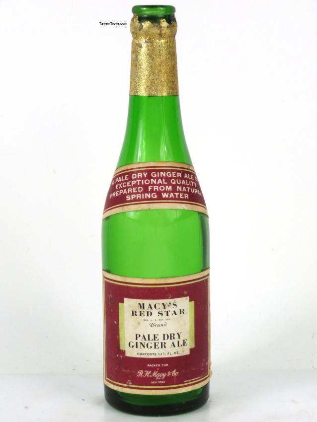 Macy's Red Star Ginger Ale New York