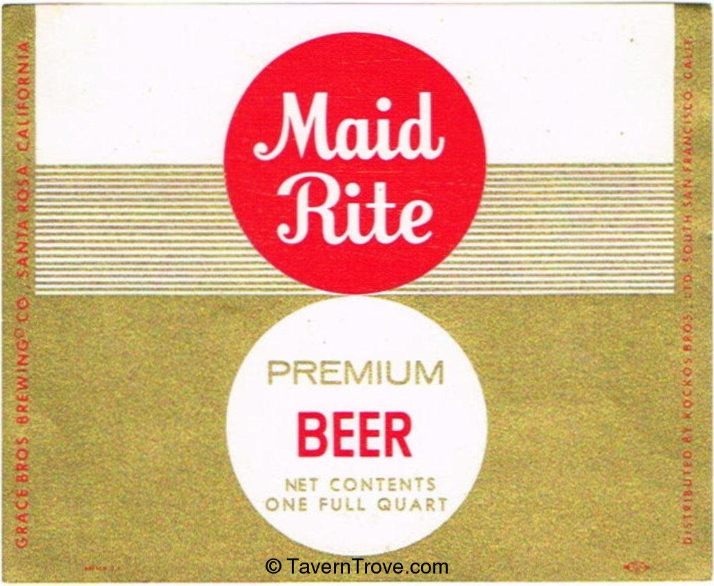 Maid Rite Premium Beer (gold)