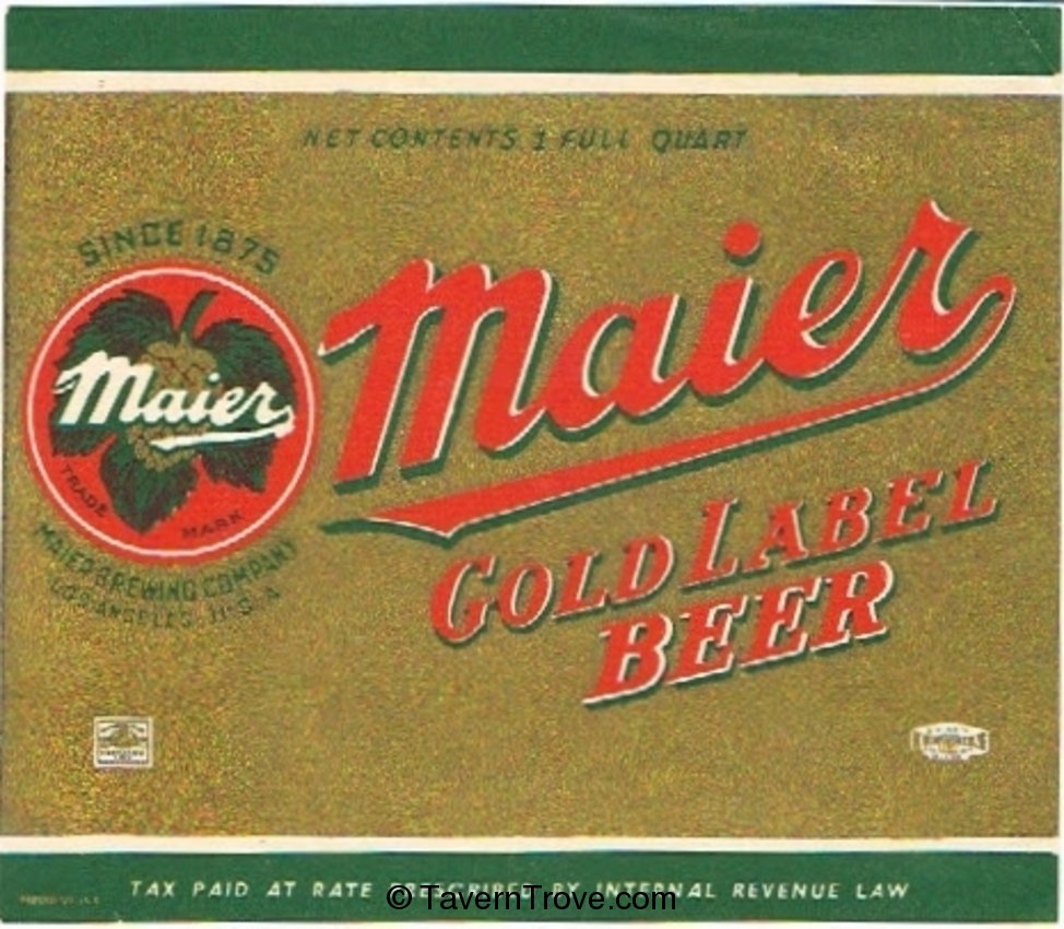 Maier Gold Label Beer 