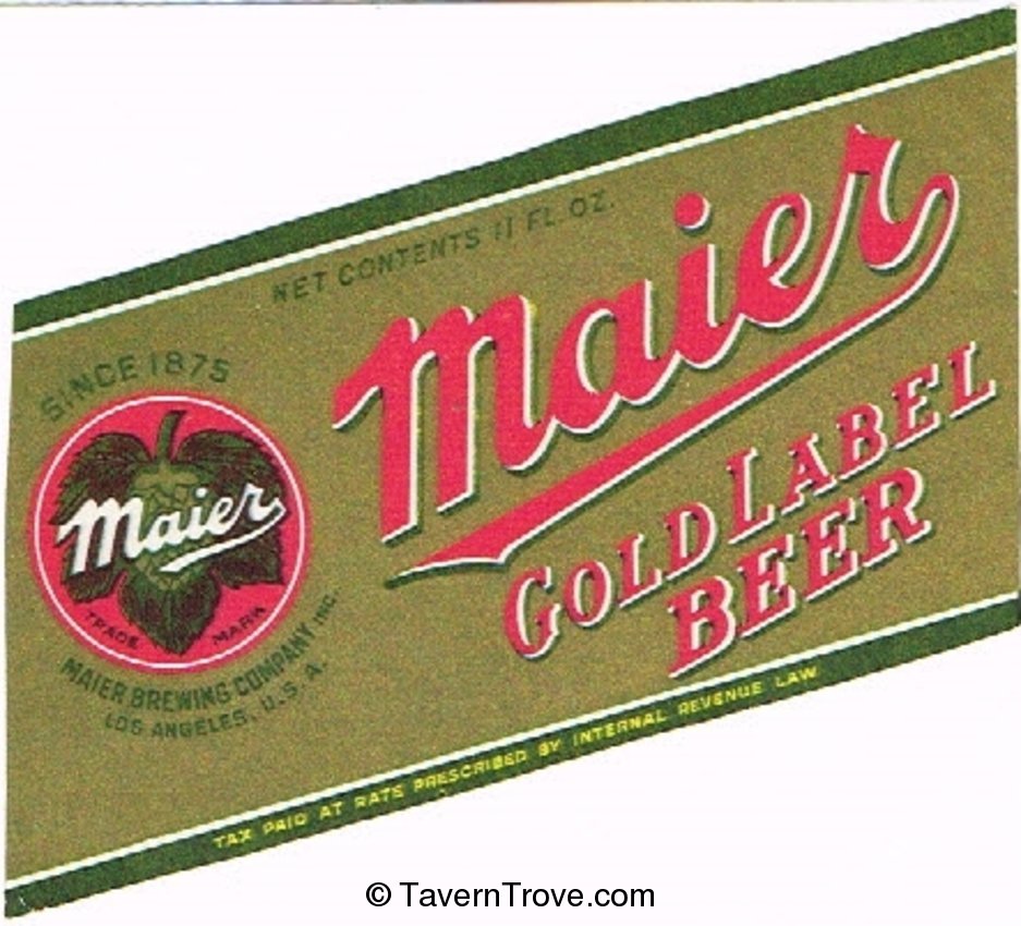 Maier Gold Label Special Brew Beer