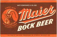 Maier Bock Beer