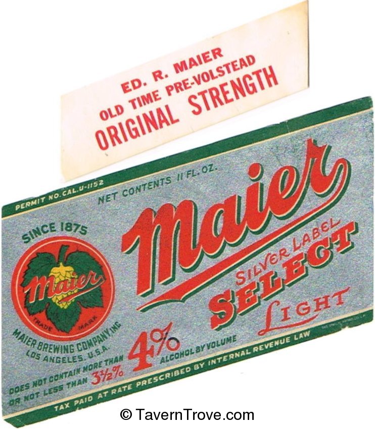 Maier Silver Label Select Beer