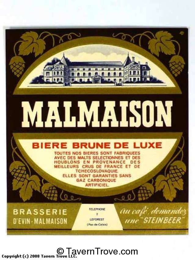 Malmaison Bière Brune De Luxe