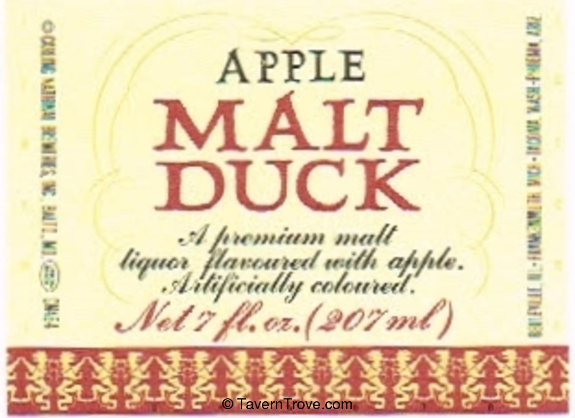 Malt Duck Apple Malt Liquor