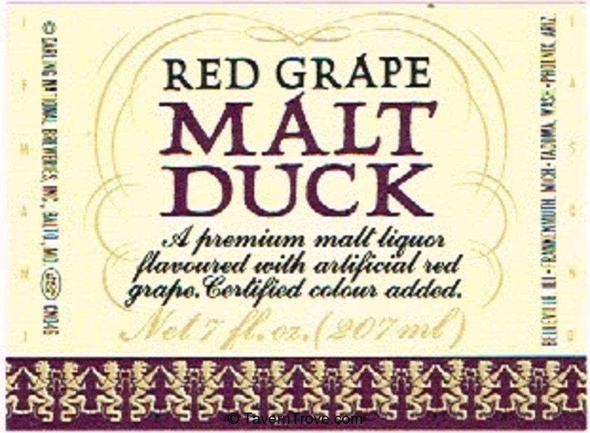 Malt Duck Red Grape Malt Liquor