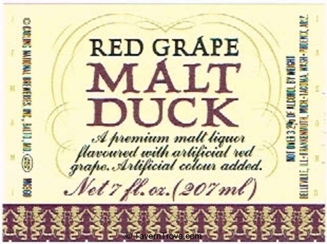 Malt Duck Red Grape Malt Liquor