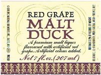 Malt Duck Red Grape Malt Liquor