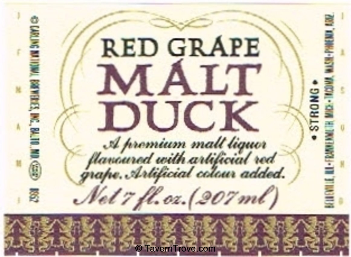 Malt Duck Red Grape Malt Liquor