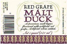 Malt Duck Red Grape Malt Liquor