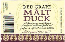 Malt Duck Red Grape Malt Liquor