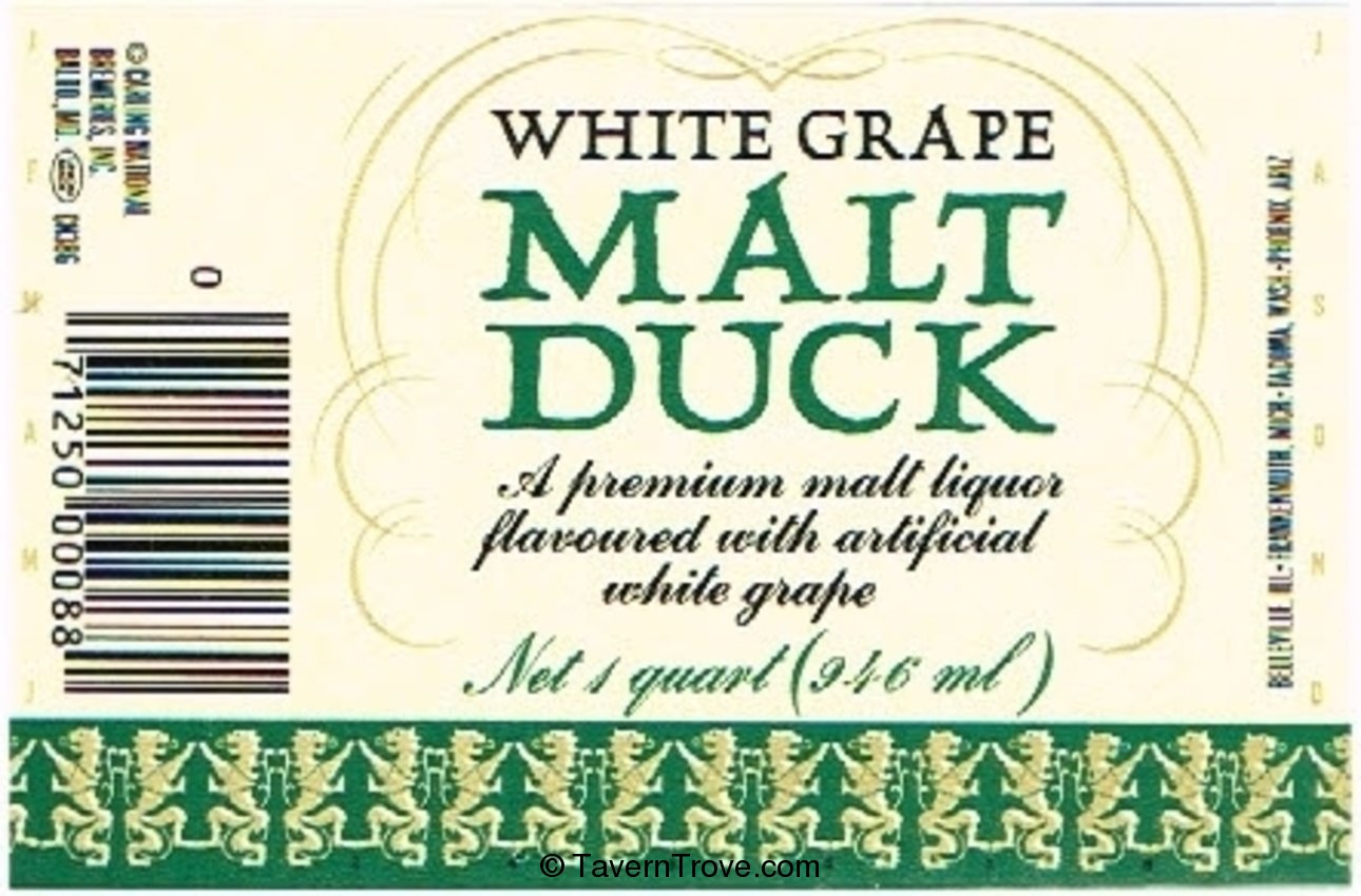 Malt Duck White Grape Malt Liquor