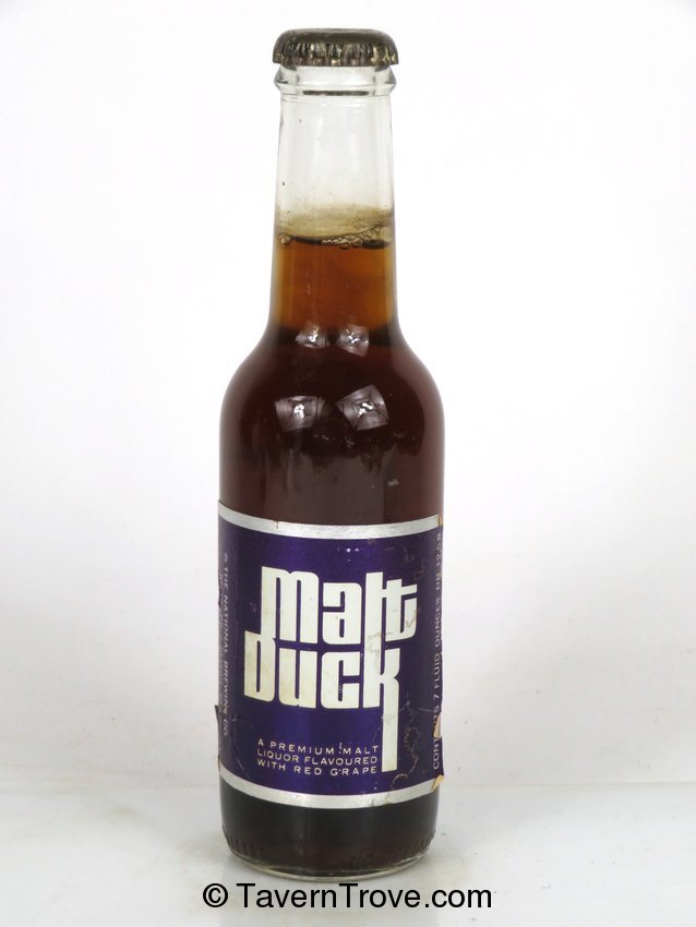 Item 95239 1972 Malt Duck Red Grape Bottle
