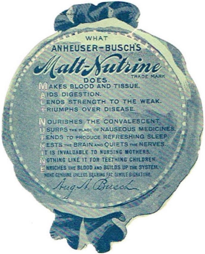 Malt Nutrine back label