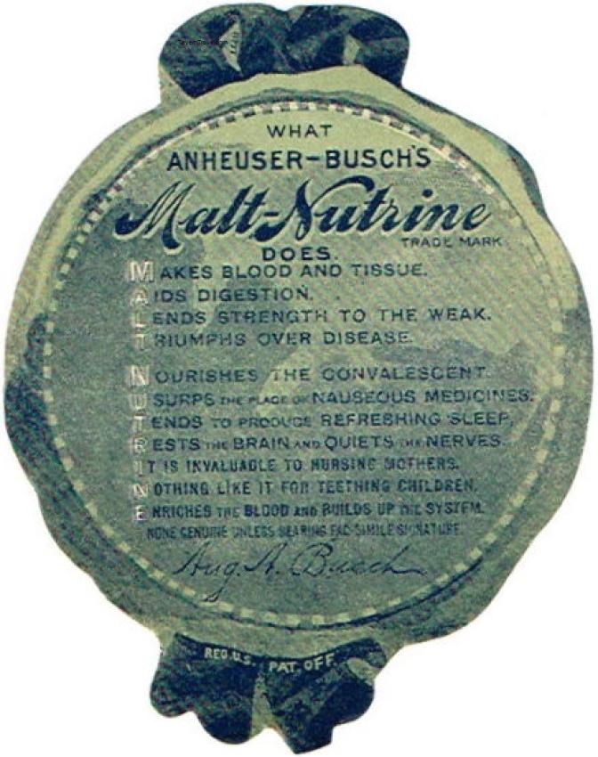 Malt Nutrine back label