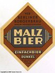 Malz Bier Einfachbier Dunkel