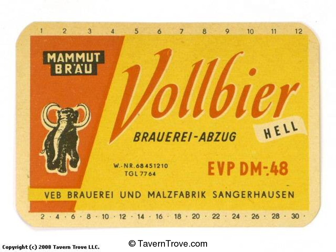 Mammut Bräu Vollbier