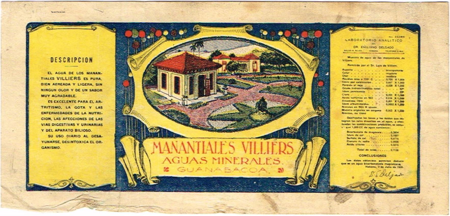 Manantiales Villiers Mineral Water Guanabacoa Cuba