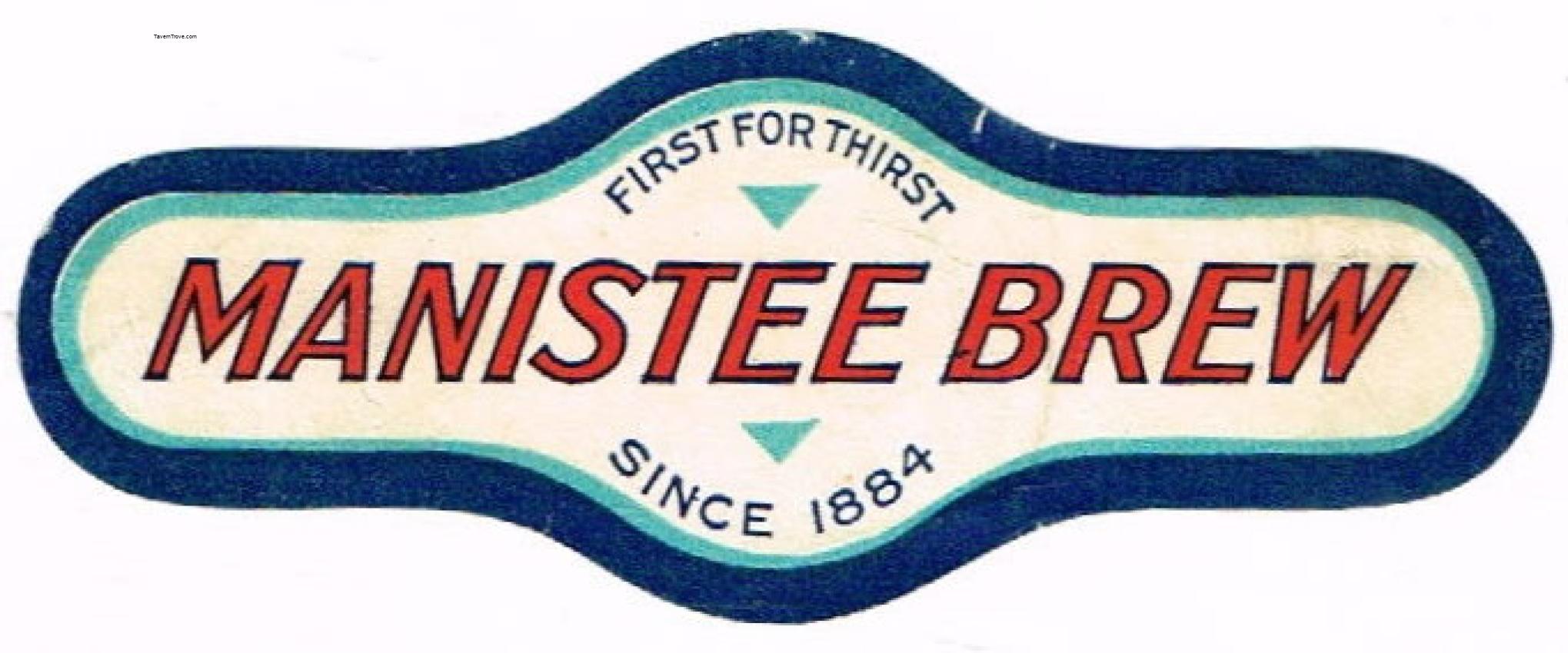 Manistee Brew Beer (Neck Label)
