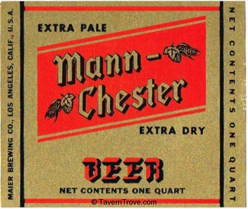 Mann-Chester Extra Dry Beer 