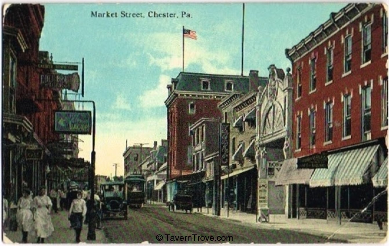 Chester Brewery Signs on Market Street