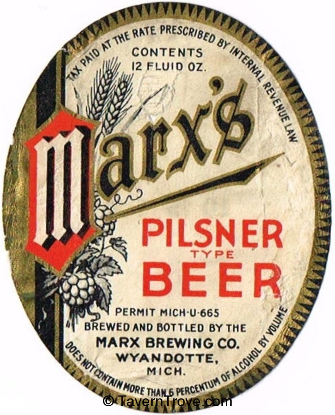 Marx's Pilsner Beer