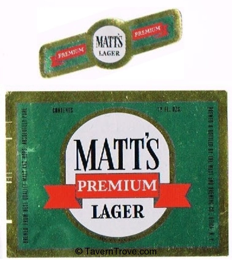 Matt's Premium Lager Beer