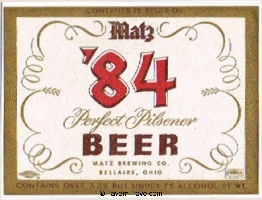 Matz '84 Perfect Pilsener Beer