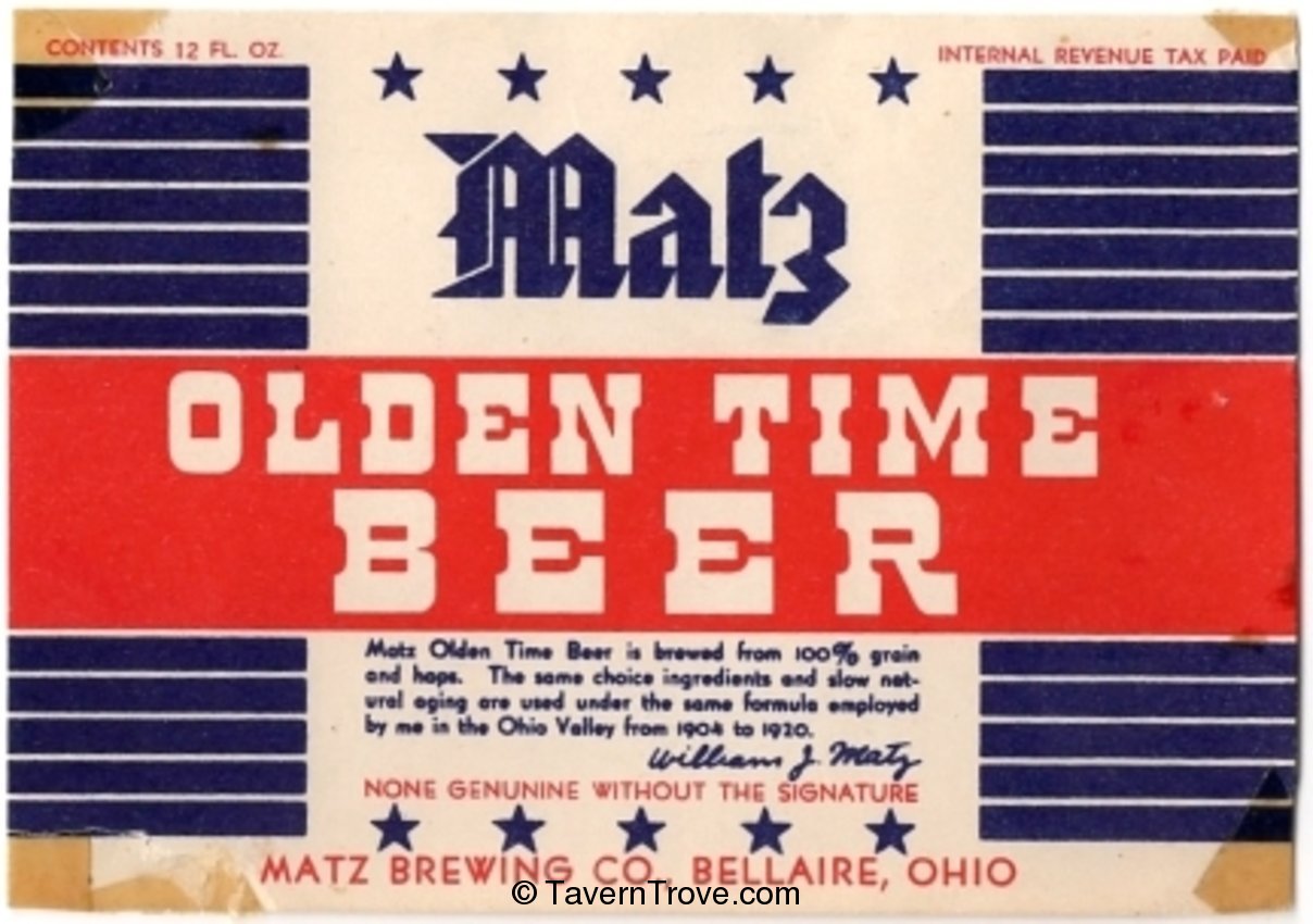 Matz Olden Time Beer 