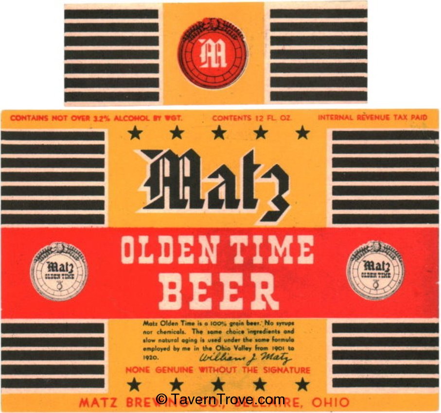 Matz Olden Time Beer