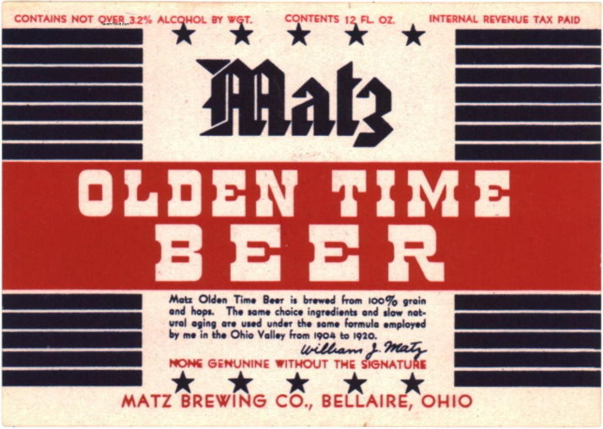 Matz Olden Time Beer