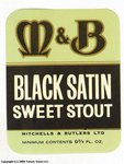 M&B Black Satin Sweet Stout