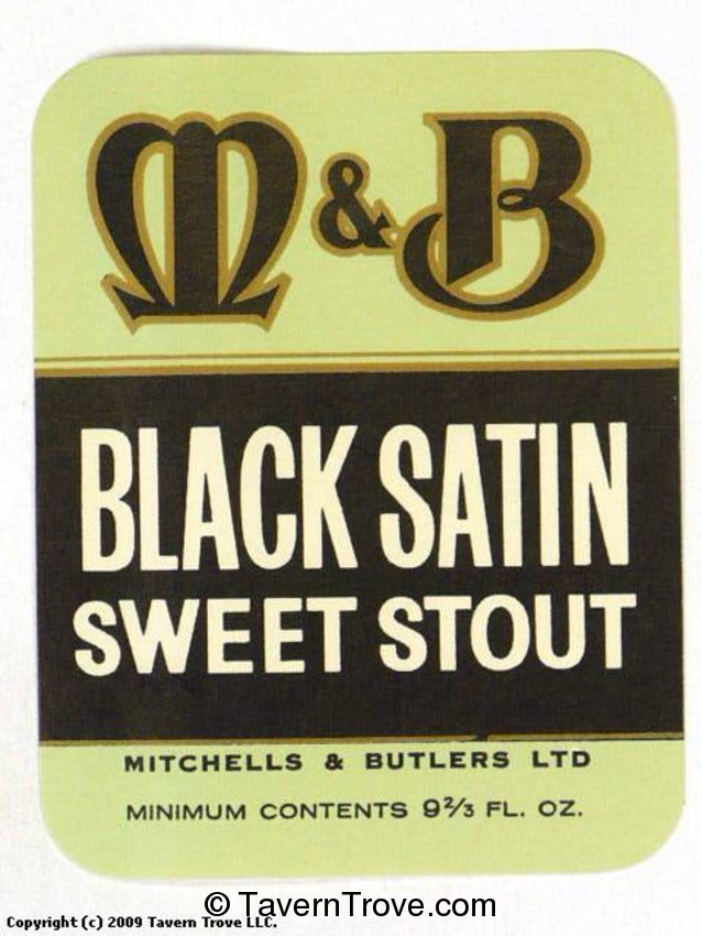 M&B Black Satin Sweet Stout