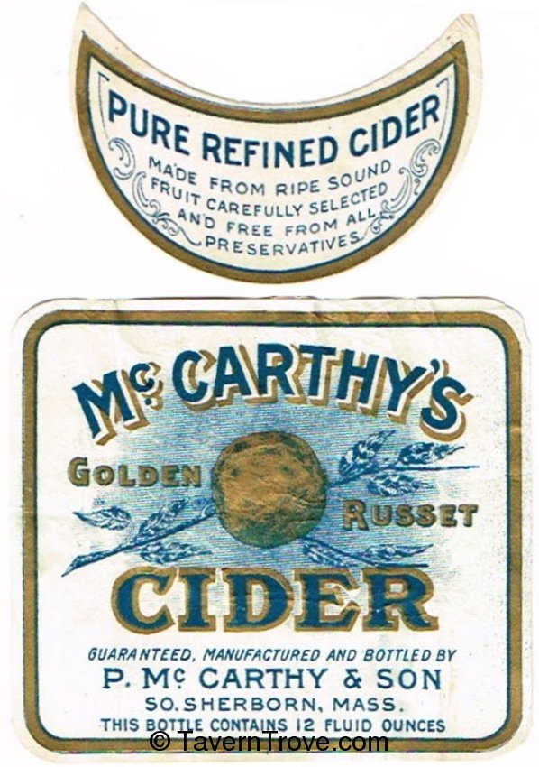 Mc Carthy's Golden Russet Cider