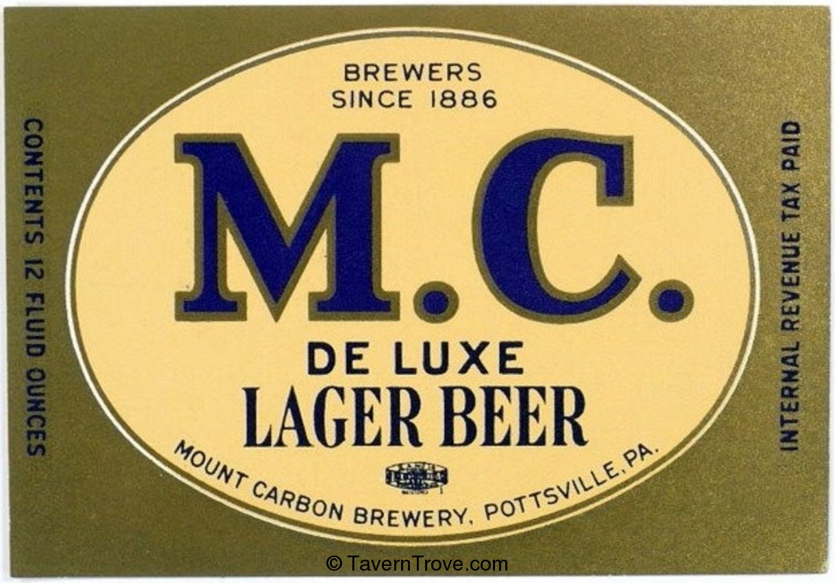 M.C. De Luxe Lager Beer